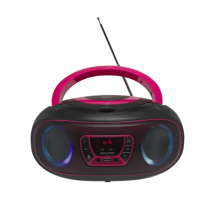 EAN 5706751040726 - Denver TCL-212BT PINK Reproductor de CD portátil Negro, Rosa imagen 1