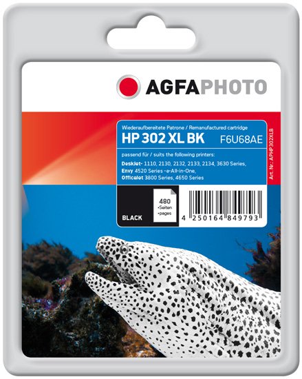 EAN 4250164849793 - AgfaPhoto APHP302XLB cartucho de tinta Negro imagen 1