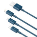 EAN 6953156205543 - Baseus CAMLTYS-03 cable USB 1,5 m USB A USB C/Micro-USB B/Lightning Azul imagen 2