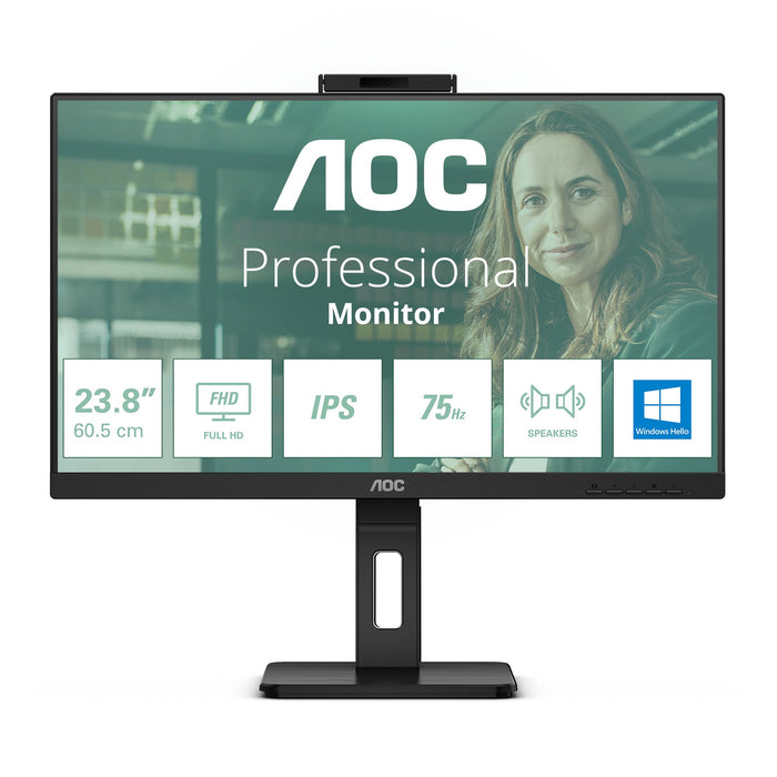 EAN 4038986140812 - AOC 24P3CW pantalla para PC 60,5 cm (23.8") 1920 x 1080 Pixeles Full HD LED Negro imagen 1
