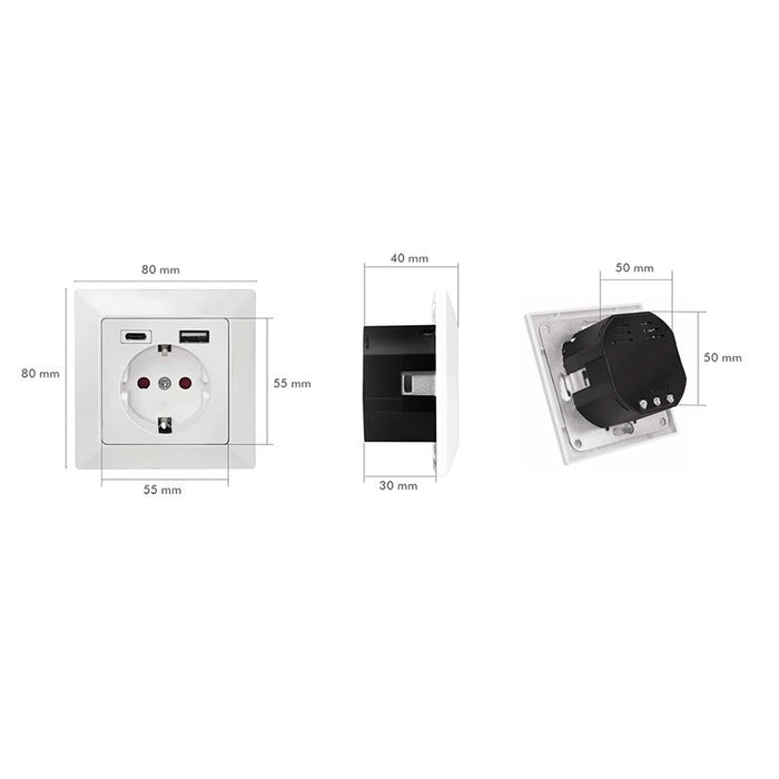 EAN 4052792063066 - LogiLink PA0262 toma de corriente CEE 7/3 + USB Blanco imagen 7