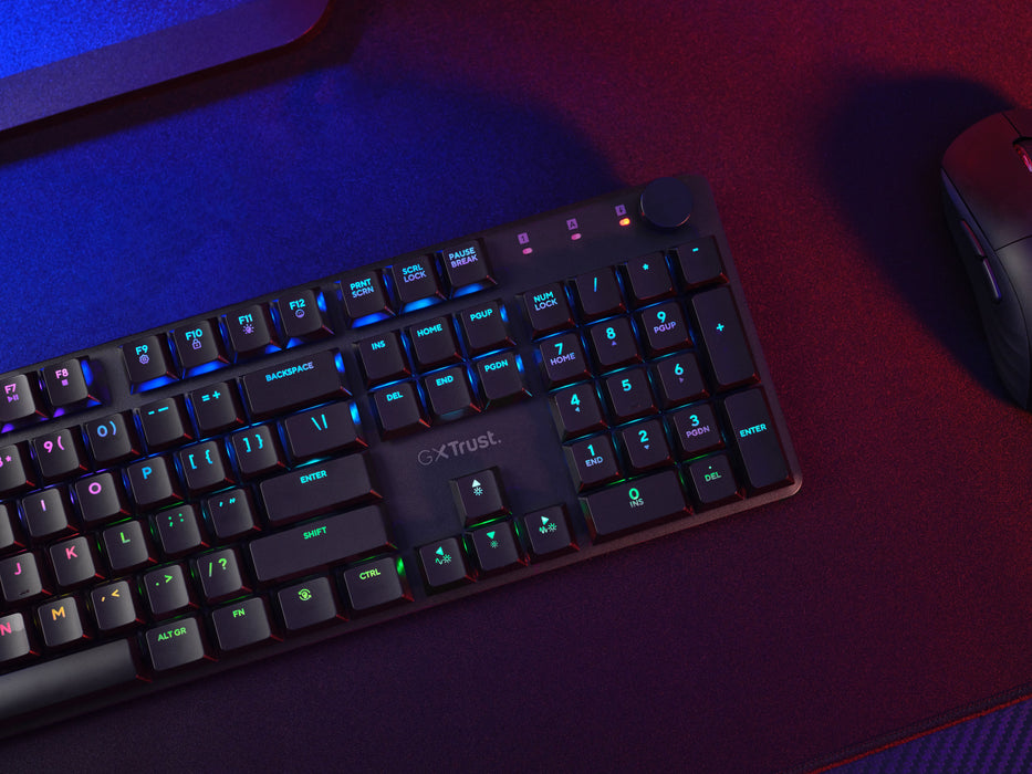 EAN 8713439253689 - Trust GXT 868 Torix teclado Juego USB + RF Wireless + Bluetooth QWERTY Inglés de EE. UU. Negro imagen 12