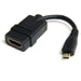 EAN 0065030844710 - StarTech.com HDADFM5IN cable HDMI 0,127 m HDMI tipo A (Estándar) HDMI tipo D (Micro) Negro imagen 1
