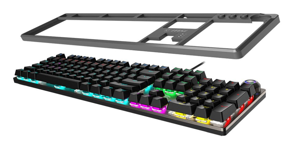 EAN 4711377209786 - MSI FORGE GK310 RED US teclado Juego USB QWERTY Internacional de EE.UU. Negro imagen 3