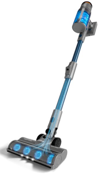 EAN 8422160058936 - Ufesa U7 Digital Animal Aspiradora escoba 2 en 1 Batería Secar Sin bolsa 0,6 L 500 W Azul, Gris 2 Ah imagen 1