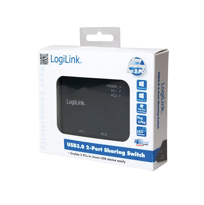 EAN 4052792030822 - LogiLink UA0216 hub de interfaz USB 3.2 Gen 1 (3.1 Gen 1) Type-B 5000 Mbit/s Negro imagen 3