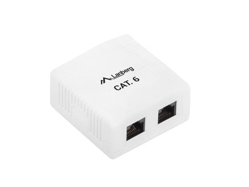 EAN 5901969404258 - Lanberg OU6-0002-W caja de tomacorriente RJ-45 Blanco imagen 2