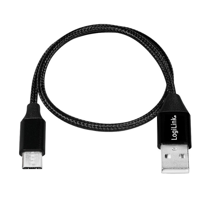 EAN 4052792052701 - LogiLink CU0143 cable USB USB 2.0 0,3 m USB A Micro-USB B Negro imagen 2