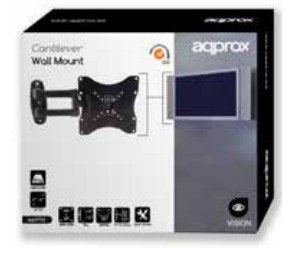 EAN 8435099515029 - Approx APPST02 soporte para TV 94 cm (37") Negro imagen 2