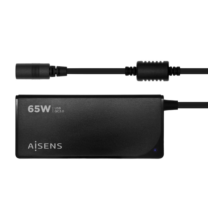 EAN 8436574707137 - AISENS ASLC-65WAUTO-BK adaptador e inversor de corriente Interior Negro imagen 1