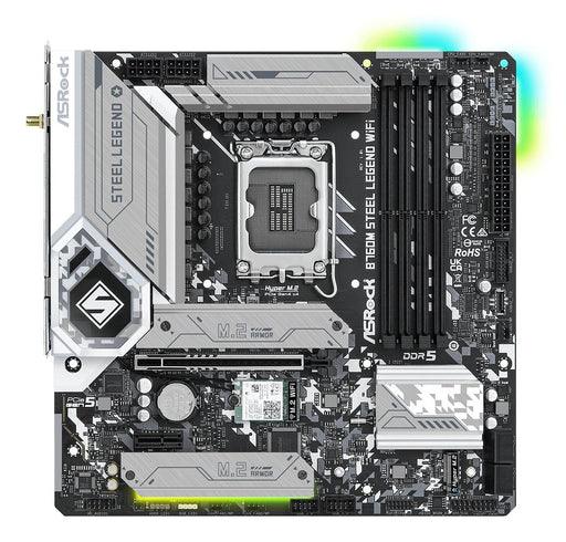 EAN 4710483941795 - Asrock B760M Steel Legend WiFi Intel B760 LGA 1700 micro ATX imagen 2