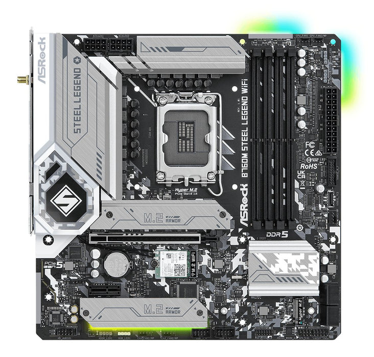 EAN 4710483941795 - Asrock B760M Steel Legend WiFi Intel B760 LGA 1700 micro ATX imagen 2