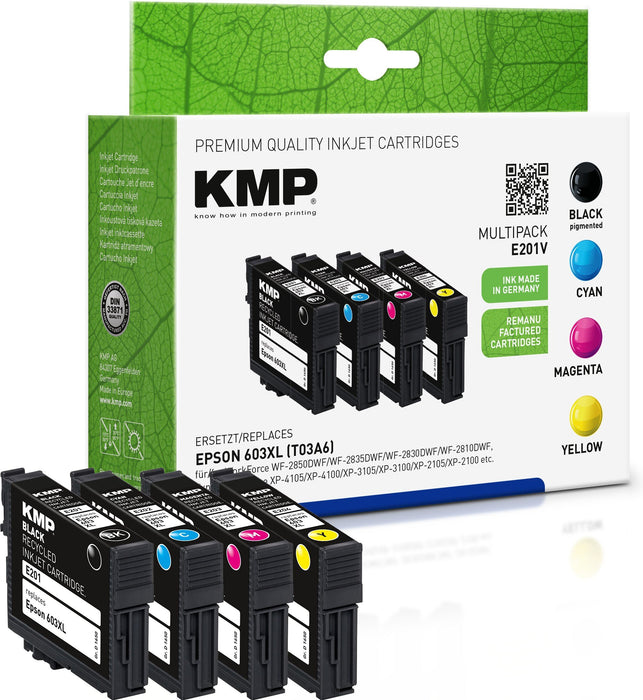 EAN 4011324373639 - KMP MULTIPACK E201V cartucho de tinta 4 pieza(s) Compatible Negro, Cian, Magenta, Amarillo imagen 1