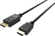 EAN 4911607000002 - Vision TC 1MDPHDMI/BL adaptador de cable de vídeo 1 m DisplayPort HDMI tipo A (Estándar) Negro imagen 5