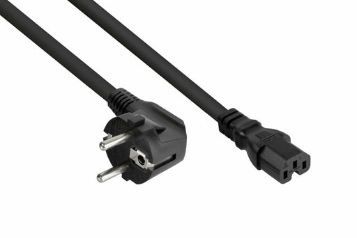 EAN 4066857002426 - Kabelmeister SK0150-S050 cable de transmisión Negro 5 m Enchufe tipo E+F IEC C15 imagen 1