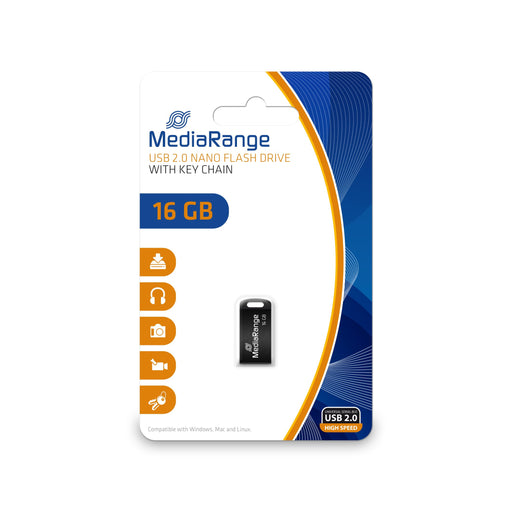 EAN 4260283115471 - MediaRange MR921 unidad flash USB 16 GB USB tipo A 2.0 Negro imagen 1