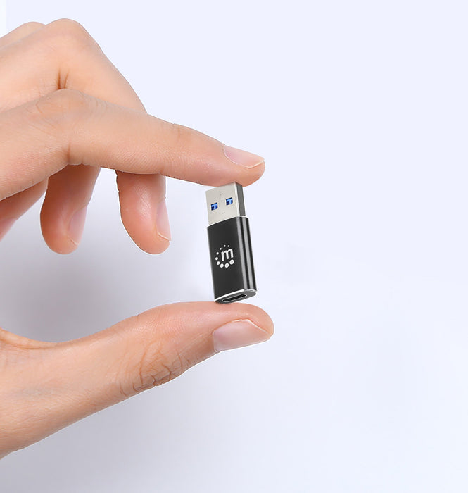 EAN 0766623153980 - Manhattan 153980 cambiador de género para cable USB A USB C Negro imagen 3