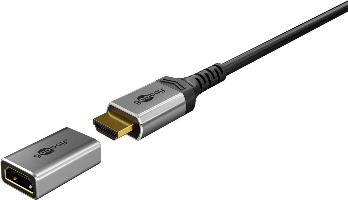 EAN 4040849720086 - Goobay 72008 adaptador de cable de vídeo HDMI tipo A (Estándar) Negro, Plata imagen 7
