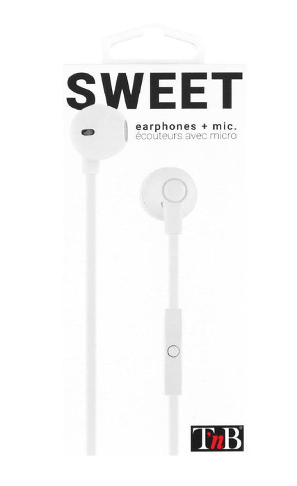 EAN 3303170091654 - T'nB SWEET Auriculares Alámbrico Dentro de oído Llamadas/Música Blanco imagen 2