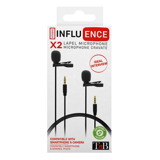 EAN 3303170100196 - T'nB INLAPMICDB micrófono Negro Micrófono con pinza de enganche imagen 2