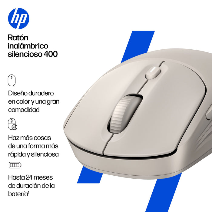 EAN 5715328149786 - HP 400 Quiet Black Wireless Mouse ratón Hogar Ambidextro RF Wireless + Bluetooth 6000 DPI imagen 3