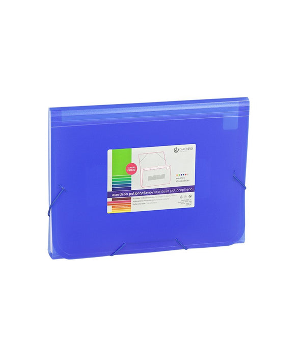 EAN 8422951013281 - CARCHIVO 1913KF50 carpeta Cartón, Polipropileno (PP) Azul, Translúcido A4 imagen 1