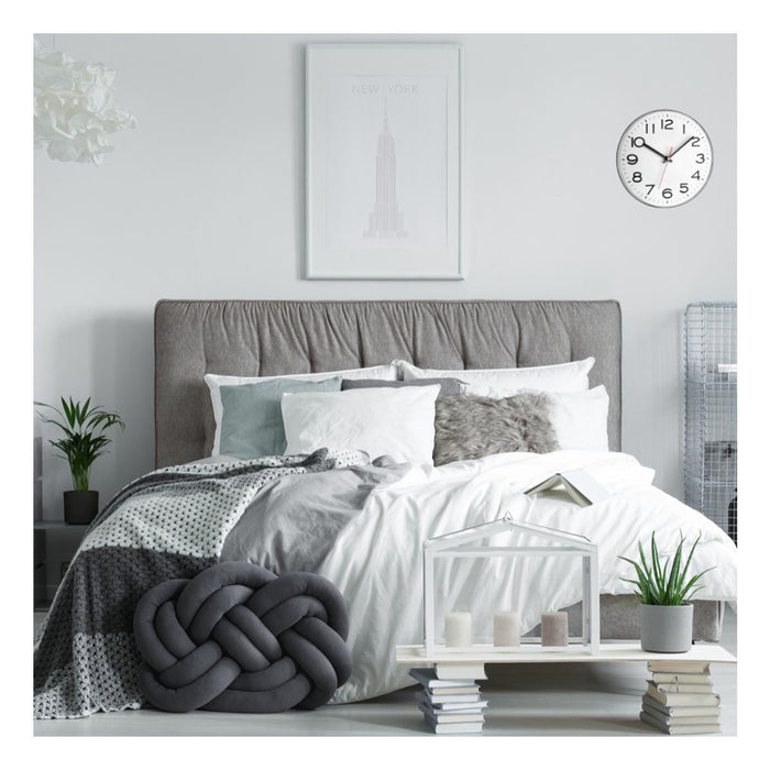 EAN 4009816023278 - TFA-Dostmann 60.3017 reloj de mesa o pared Reloj de cuarzo Círculo Gris, Blanco imagen 2