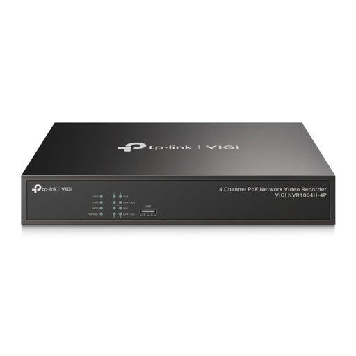 EAN 4897098688748 - TP-Link VIGI NVR1004H-4P Grabadore de vídeo en red (NVR) Negro imagen 1