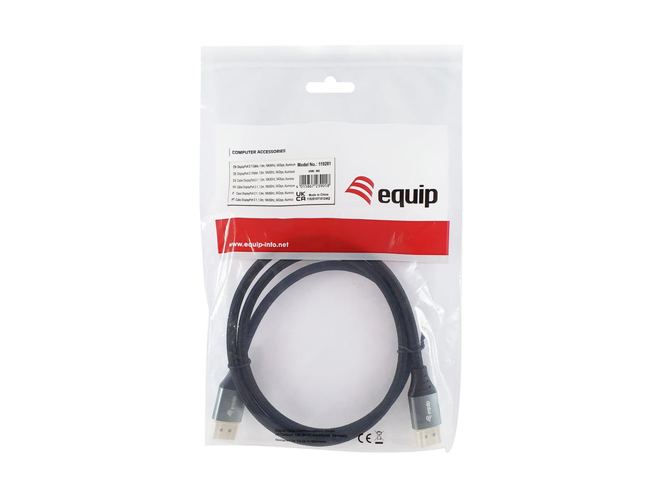 EAN 4015867239018 - Equip 119281 cable DisplayPort 1 m Negro, Plata imagen 7
