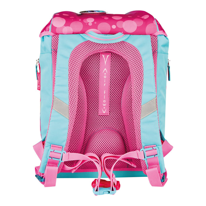 EAN 4008110344539 - Herlitz SoftLight Plus GreenLine Pink Bubbles juego de mochila escolar Chica Poliéster Azul, Rosa imagen 4