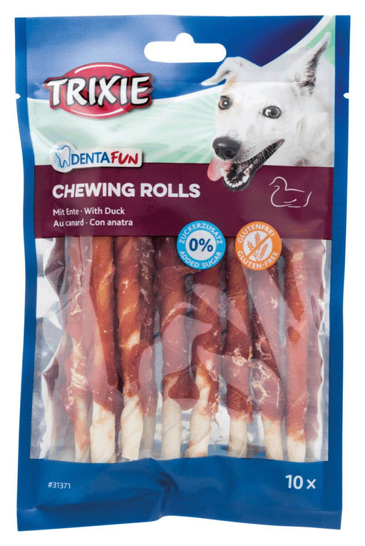 EAN 4011905313719 - TRIXIE Denta Fun Duck Chewing Rolls Perro Snacks Pato 80 g imagen 1