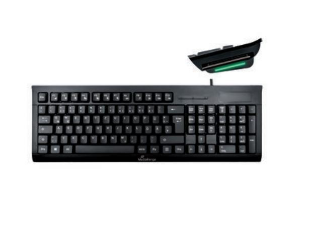 EAN 4260664870166 - MediaRange MROS114 teclado Oficina USB QWERTZ Alemán Negro imagen 1