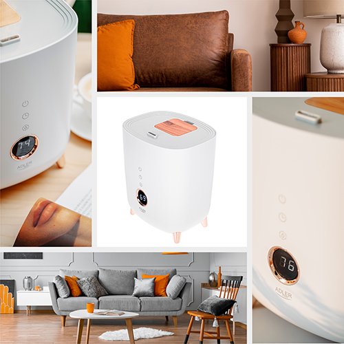 EAN 5905575900449 - Adler AD 7972 humidificador Ultrasónica 4 L Blanco 23 W imagen 14