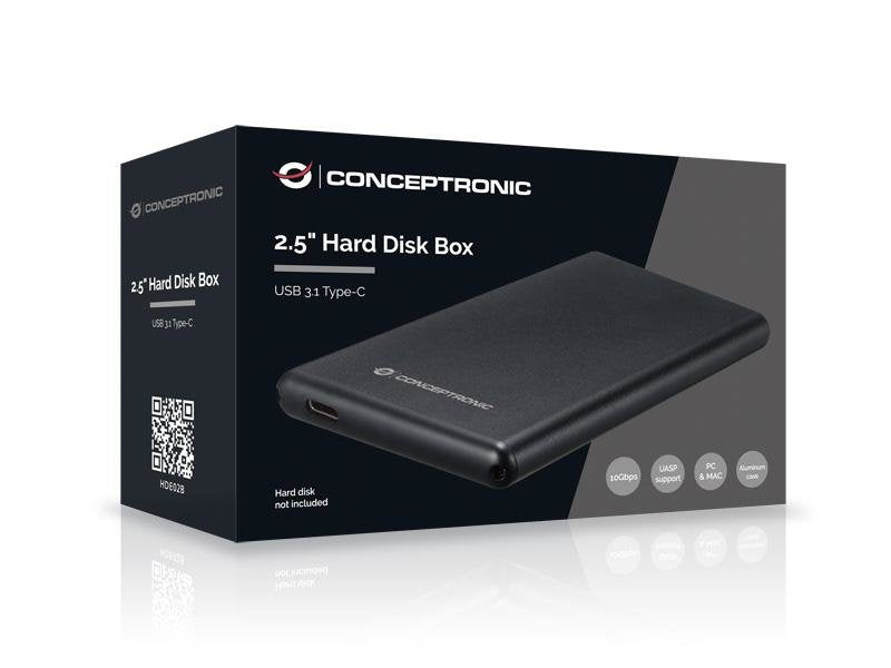 EAN 4015867207901 - Conceptronic HDE02B caja para disco duro externo Caja de disco duro (HDD) Negro 2.5" imagen 3