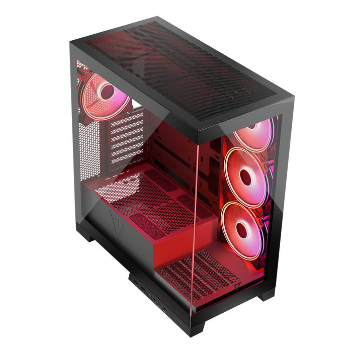 EAN 5903560981282 - Modecom Volcano SPACE APEX ARGB MIDI USB 3.0 X 2 CYPE-C - AT Midi Tower Negro imagen 6