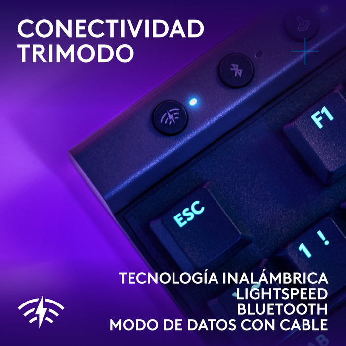 EAN 5099206119932 - Logitech G 920-012559 teclado Juego USB + RF Wireless + Bluetooth QWERTY Español Negro imagen 5