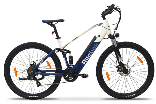 EAN 4895232708093 - Reebok RK-FITMTBSP-BW bicicleta eléctrica Azul, Blanco Aluminio L 73,7 cm (29") 25,5 kg Litio imagen 1