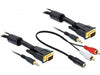 EAN 4043619844531 - DeLOCK 84453 adaptador de cable de vídeo 3 m VGA (D-Sub) + 3,5mm Negro imagen 1