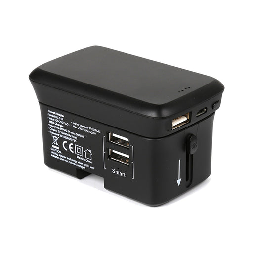 EAN 4040895007568 - RealPower TravelCharge-4k Universal Negro USB Cargador inalámbrico Interior, Exterior imagen 1