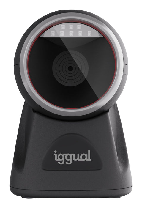 EAN 8435364320112 - iggual L2DUSB-S-AX Lector de códigos de barras fijo 1D/2D CMOS Negro imagen 2