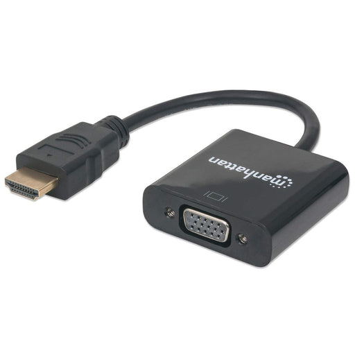 EAN 0766623151467 - Manhattan 151467 adaptador de cable de vídeo 0,3 m HDMI tipo A (Estándar) VGA (D-Sub) Negro imagen 1