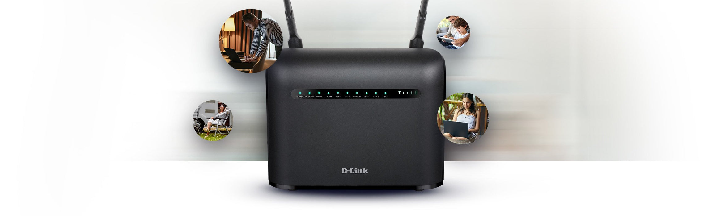 EAN 0790069458989 - D-Link AC1200 router inalámbrico Gigabit Ethernet Doble banda (2,4 GHz / 5 GHz) 4G Negro imagen 6