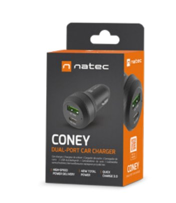 EAN 5901969436945 - NATEC Coney Universal Negro Encendedor de cigarrillos Carga rápida Auto imagen 6