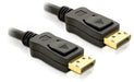 EAN 4043619824243 - DeLOCK Cable Displayport 3m male - male Gold Negro imagen 1
