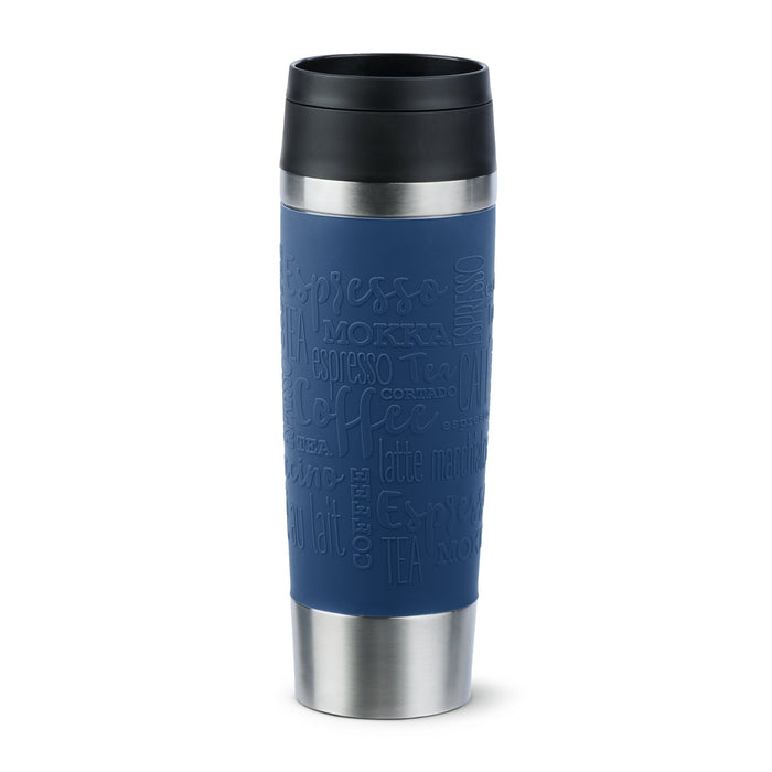 EAN 4009049544984 - EMSA Travel Mug Classic N2022100 taza de viaje 500 ml Negro, Azul, Acero inoxidable Acero inoxidable imagen 1