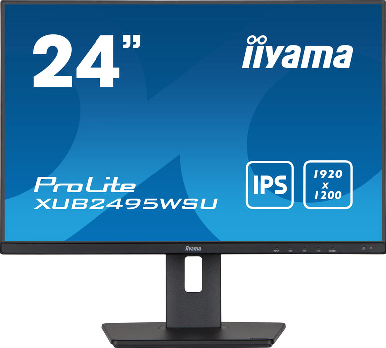 EAN 4948570121496 - iiyama ProLite XUB2495WSU-B5 pantalla para PC 61,2 cm (24.1") 1920 x 1200 Pixeles WUXGA LCD Negro imagen 1