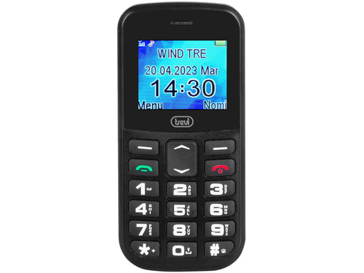 EAN 8011000039381 - Trevi Max 20 4,5 cm (1.77") 160 g Negro Teléfono para personas mayores imagen 1