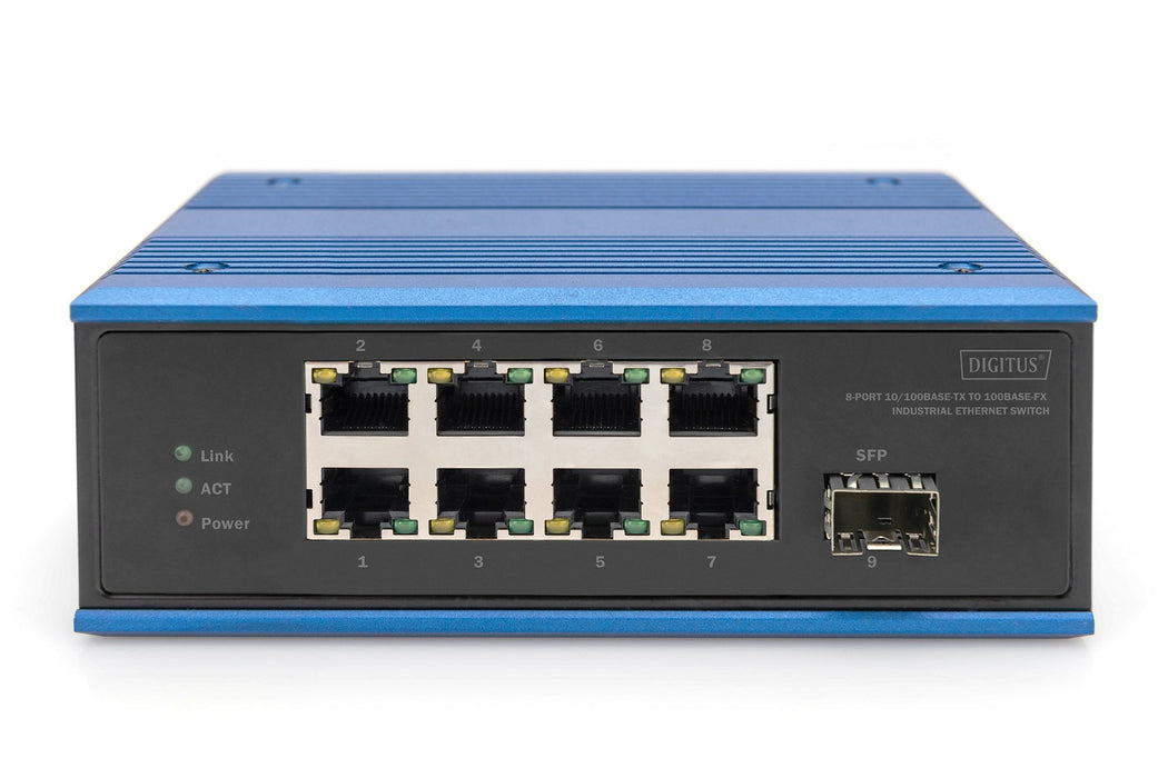 EAN 4016032485476 - Digitus DN-651132 switch No administrado Fast Ethernet (10/100) Negro, Azul imagen 3