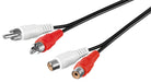 EAN 4040849500268 - Goobay 50026 cable de audio 2,5 m 2 x RCA Negro imagen 1