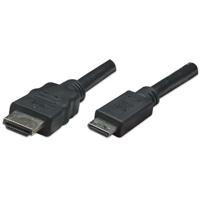 EAN 0766623304955 - Manhattan 304955 cable HDMI 1,8 m HDMI tipo A (Estándar) HDMI Type C (Mini) Negro imagen 1
